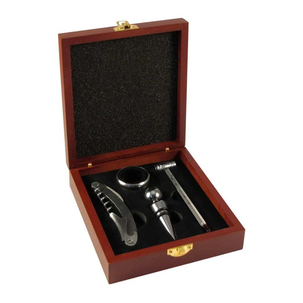 Set de Vino en Caja de Madera - greengraphic.cl