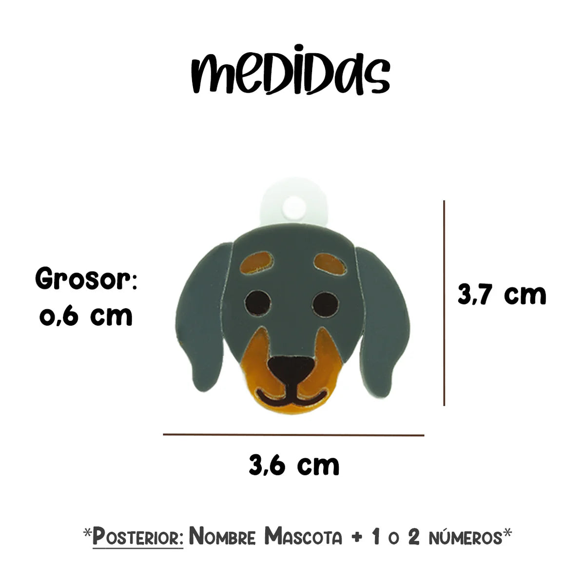 Placas para Perro - Diseño Razas - greengraphic.cl