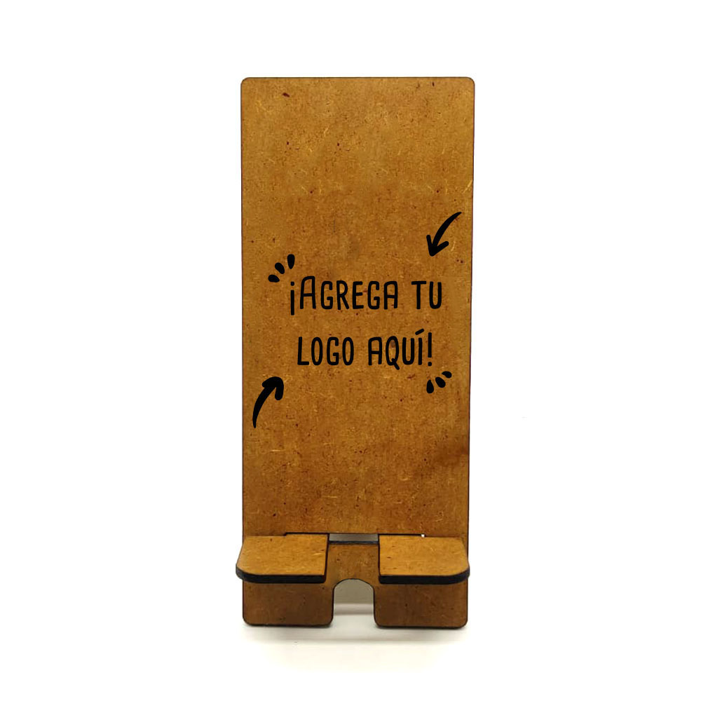 Soporte de Celular MDF Personalizable - greengraphic.cl