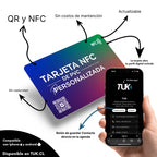 Tarjeta NFC con diseño personalizado (pvc) + Tarjeta de presentación virtual
