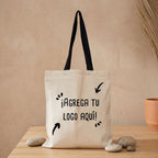 Bolso grande Crema Aza Negra Personalizable