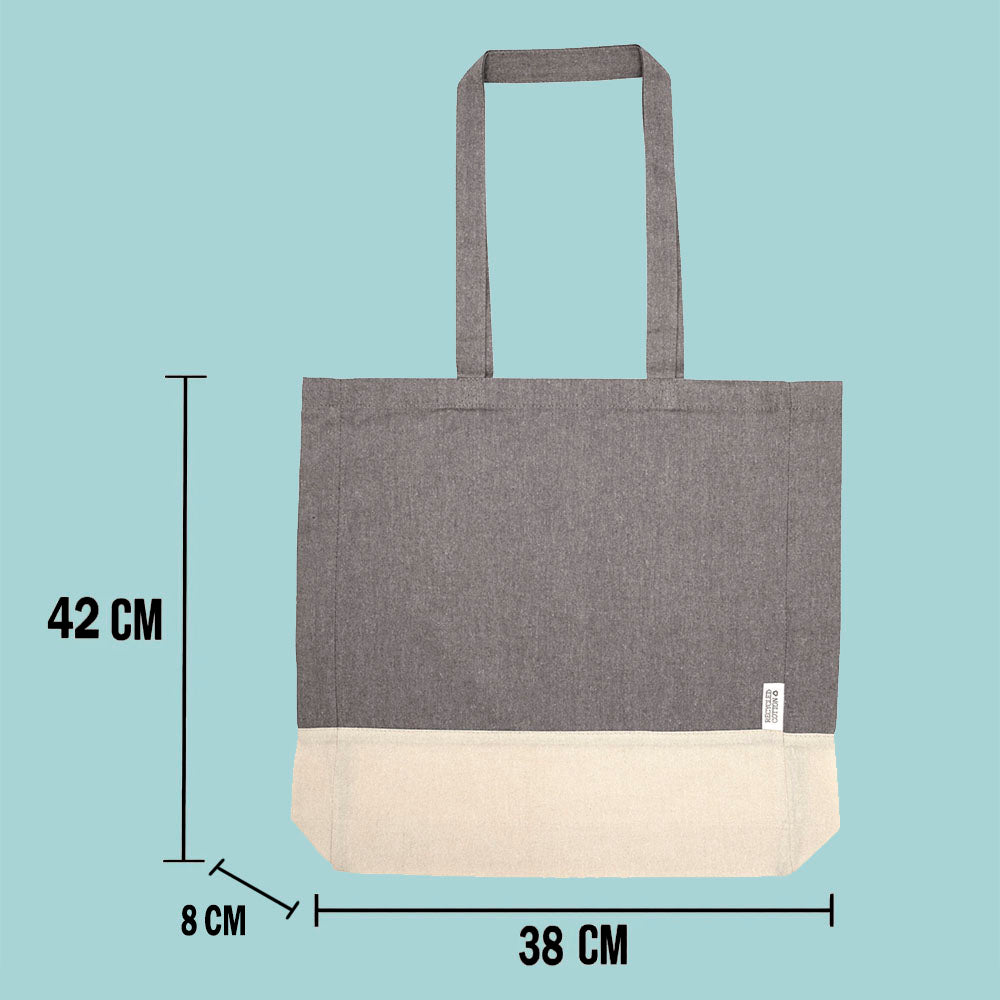 Bolso grande Bicolor Estampado Personalizable