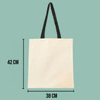 Bolso grande Crema Aza Negra Personalizable