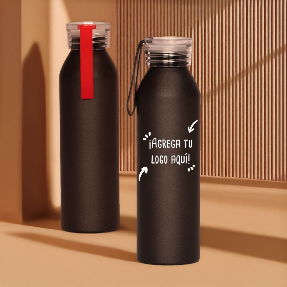 Botella Sport de Aluminio 600ml Personalizable - greengraphic.cl