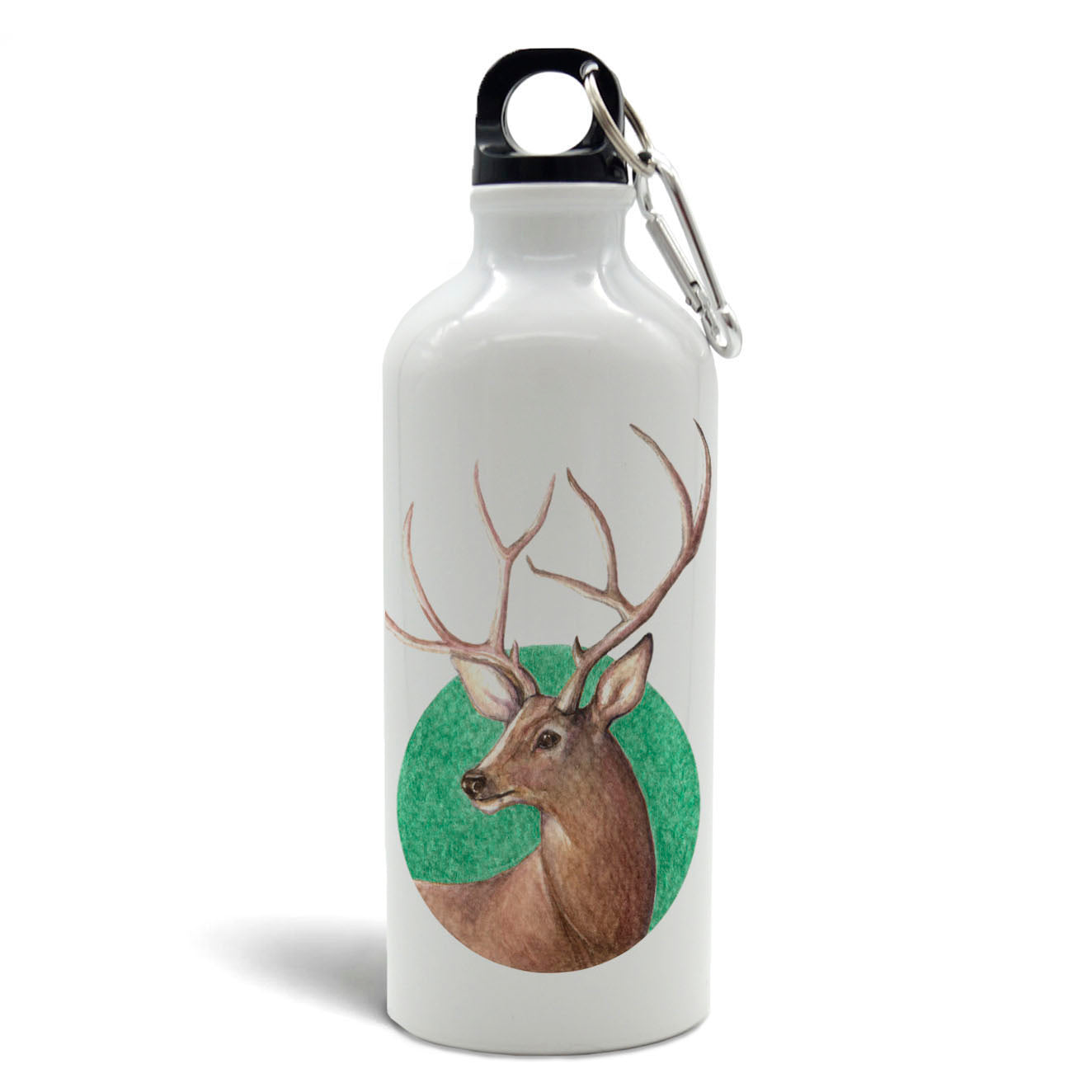 Botella Aluminio 600ml Animales - greengraphic.cl