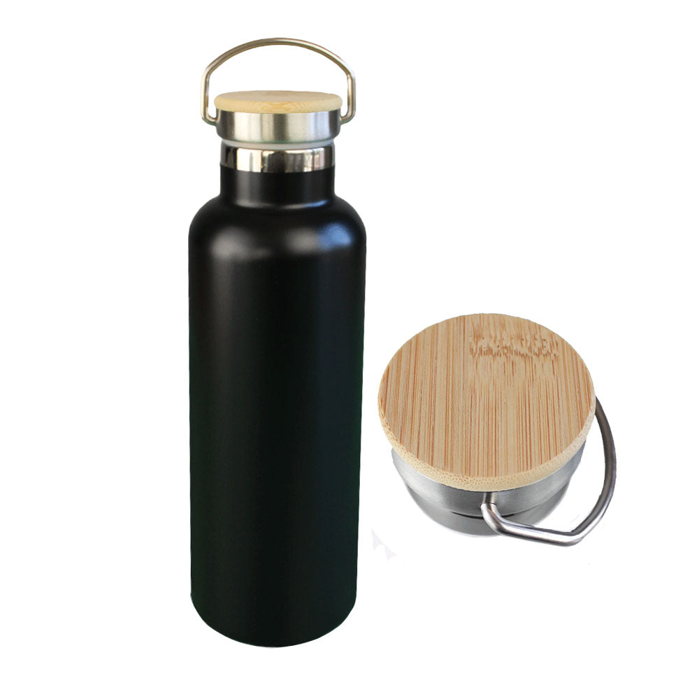 Botella Acero Tapa Rosca Grabado 600 ML Personalizable - greengraphic.cl