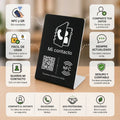 Stand NFC y QR para compartir contacto + perfil digital