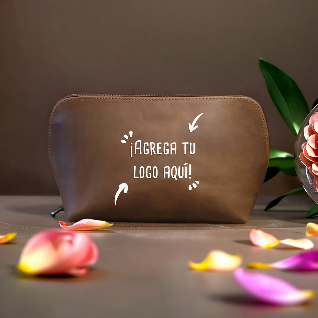 Cosmetiquero de Cuero Personalizado - greengraphic.cl