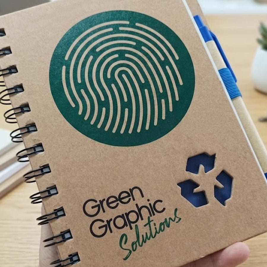 Cuaderno Ecológico Tapa Dura con Lápiz