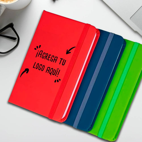 Libreta Ecocuero Color Grande - greengraphic.cl