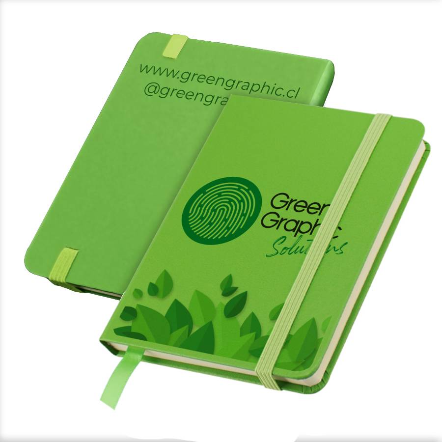 Libreta Ecocuero Color Pequeña - greengraphic.cl