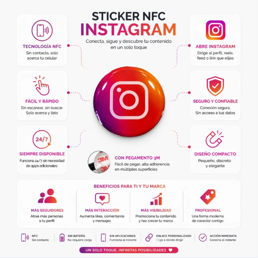Sticker NFC Instagram