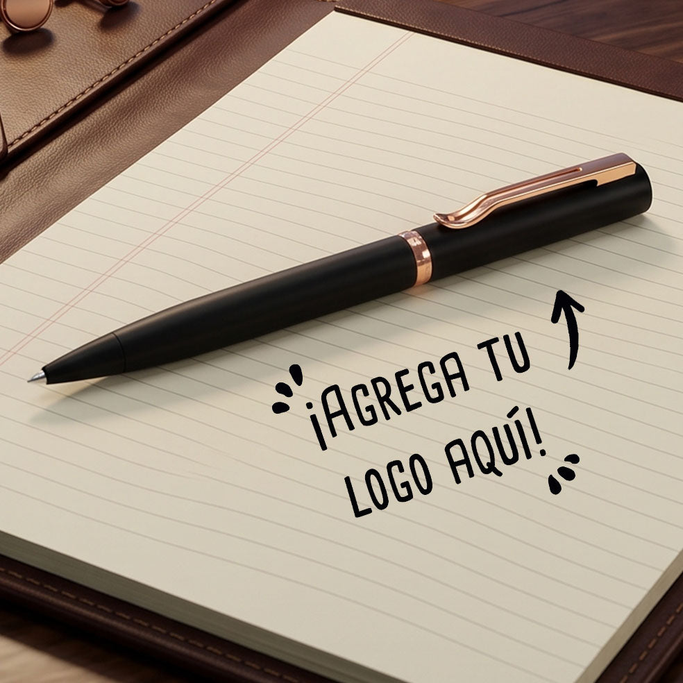 Lápiz Metálico Gold Rose Personalizable