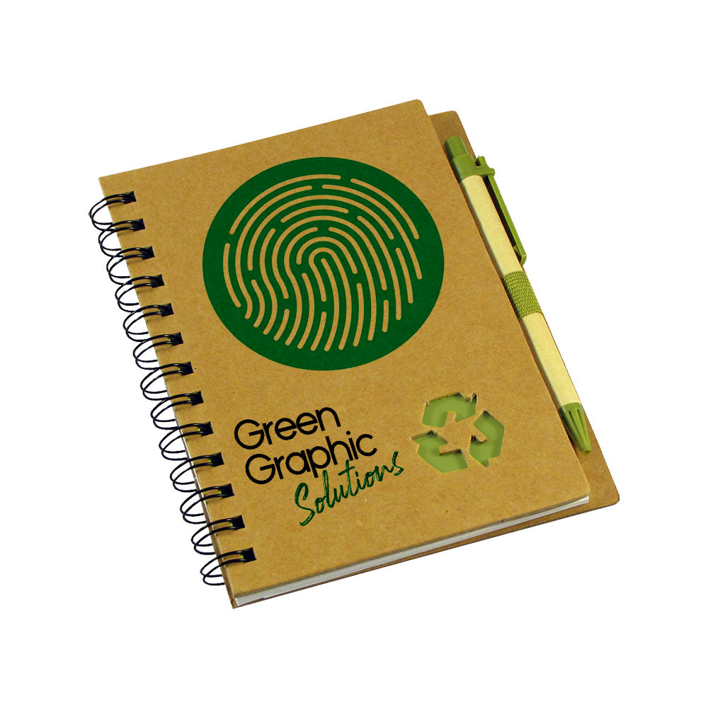 Cuaderno Ecológico Tapa Dura con Lápiz - greengraphic.cl