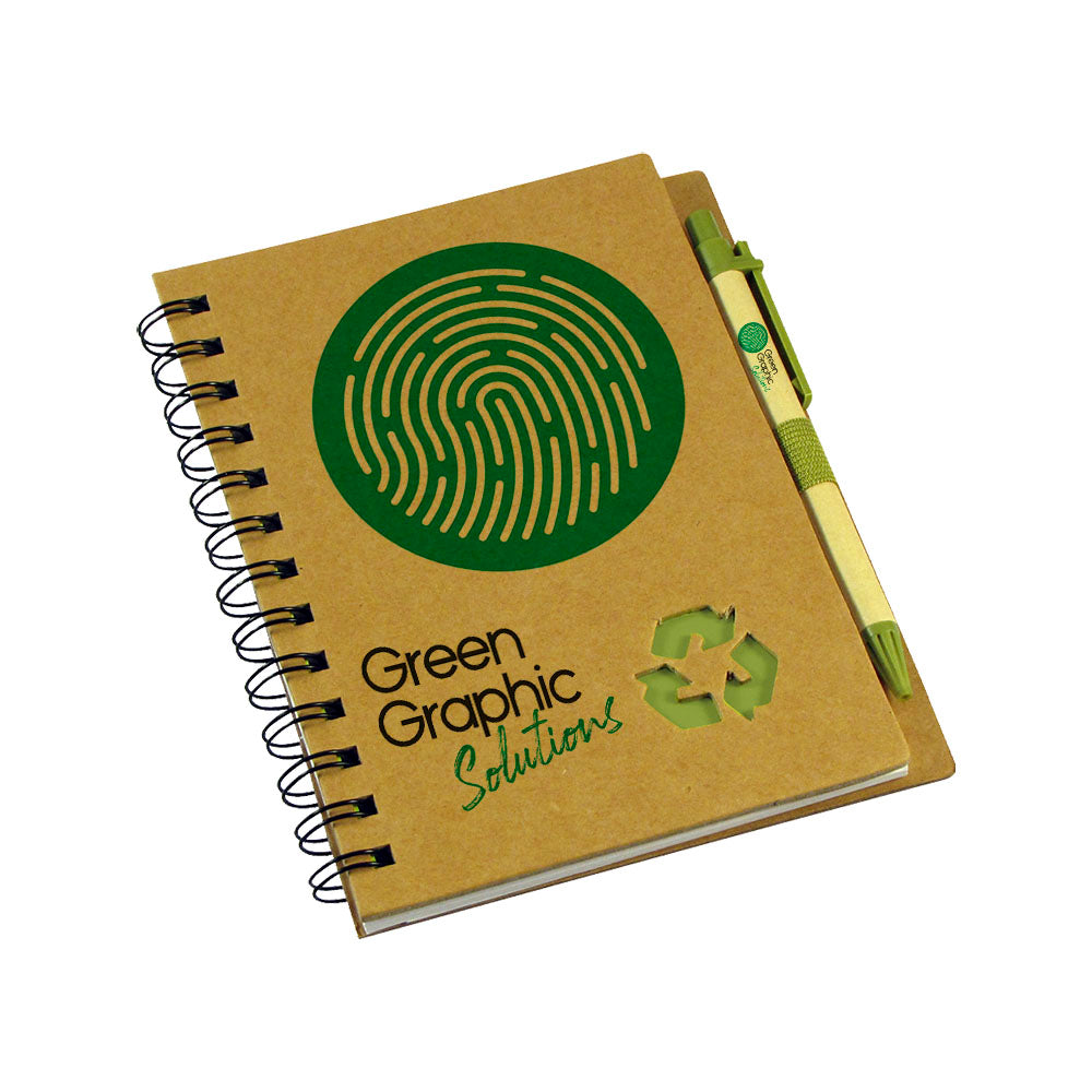 Cuaderno Ecológico Tapa Dura con Lápiz - greengraphic.cl