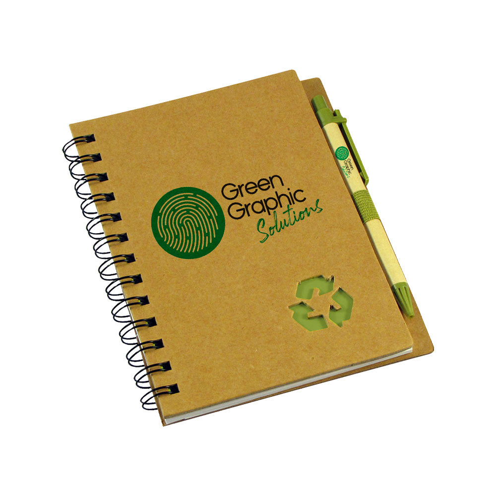 Cuaderno Ecológico Tapa Dura con Lápiz - greengraphic.cl