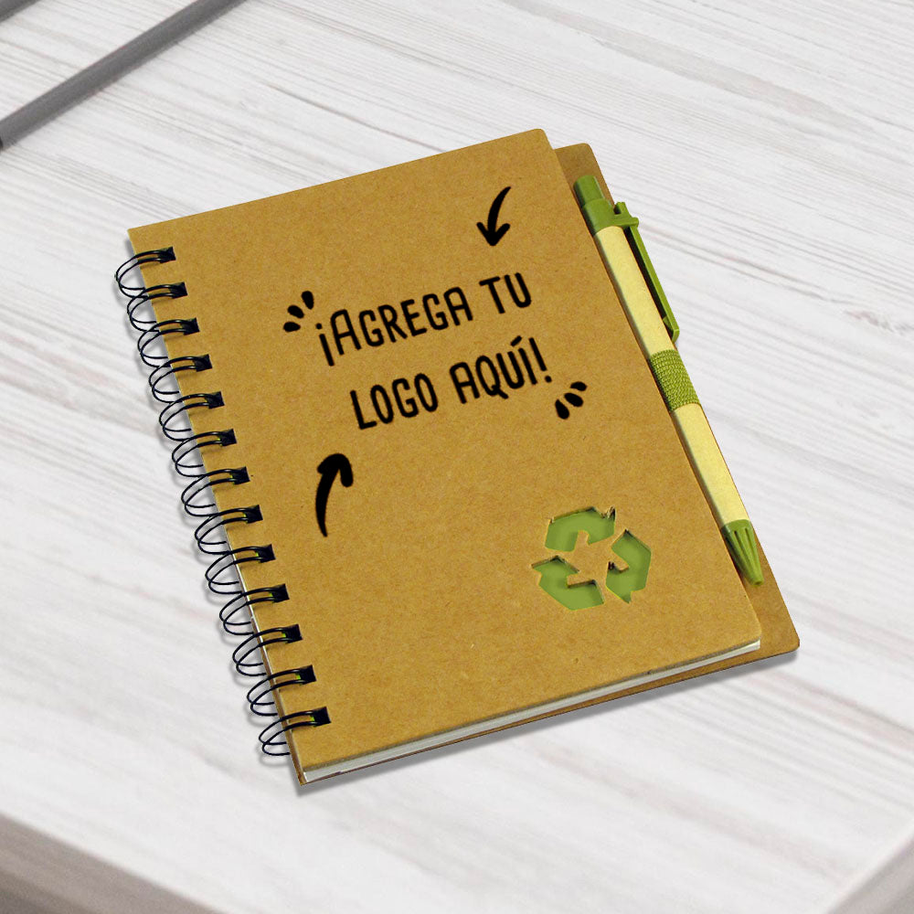 Cuaderno Ecológico Tapa Dura con Lápiz - greengraphic.cl