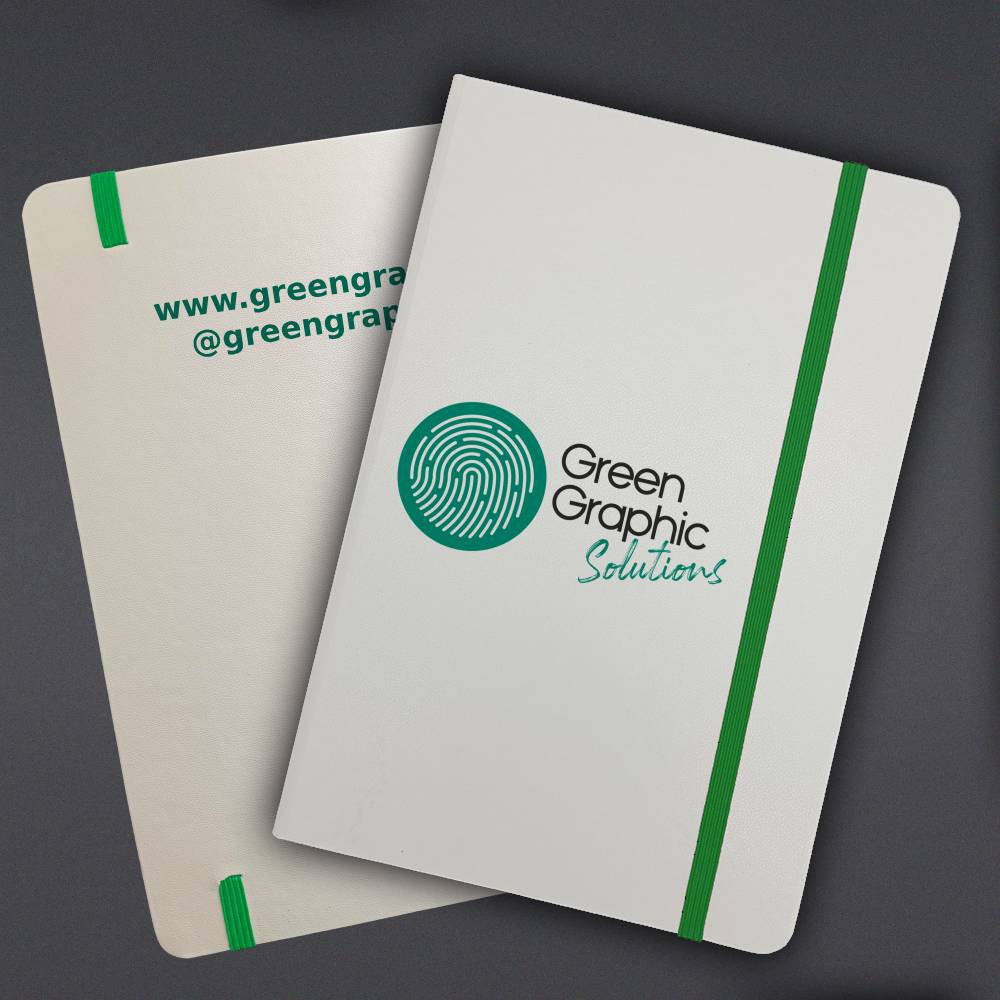 Libreta Ecocuero Grande - greengraphic.cl