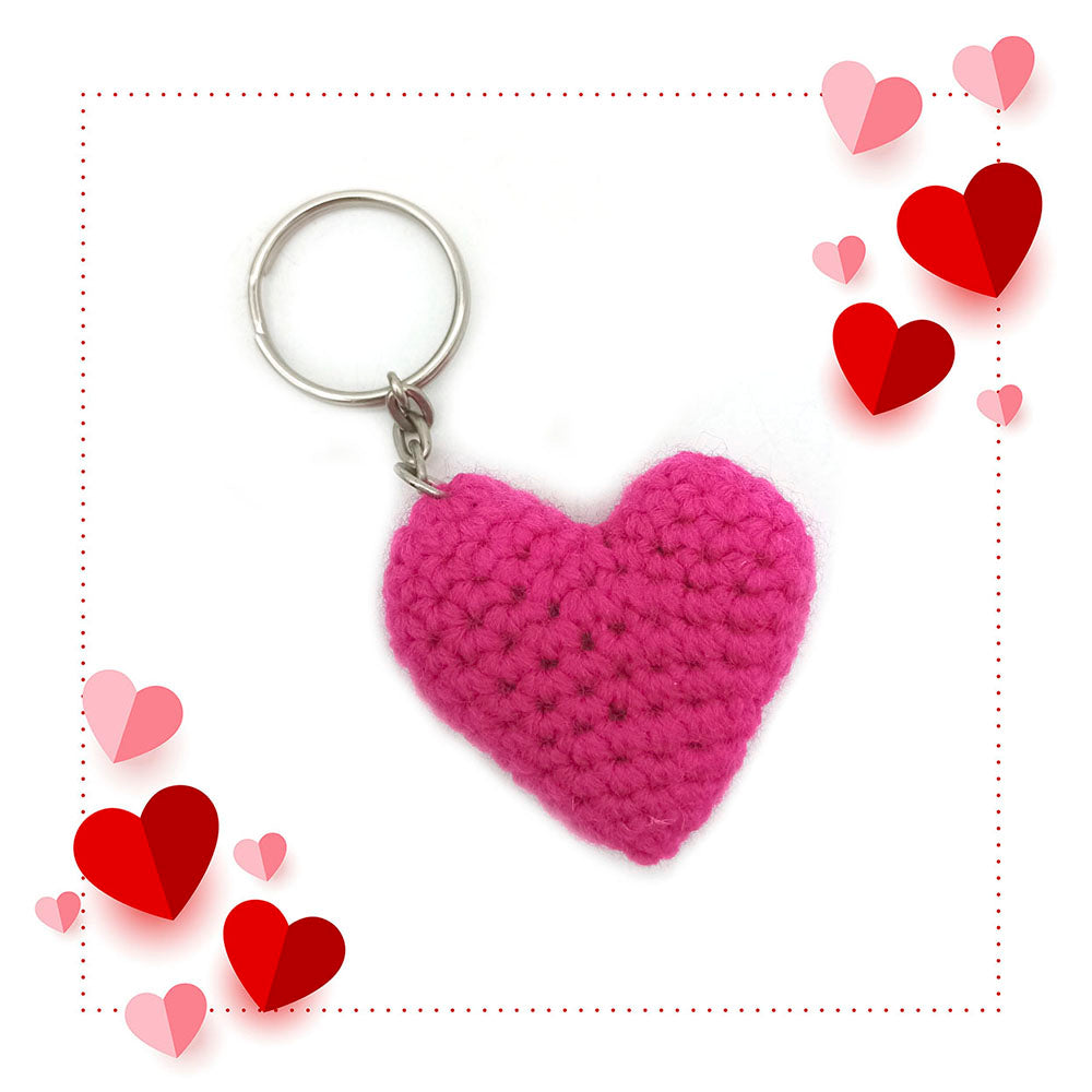 Tazón personalizado + llavero corazón crochet