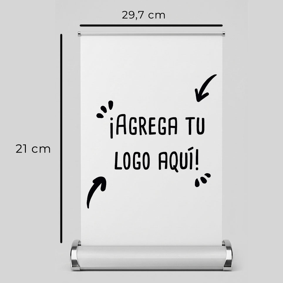 Mini Pendón Roller Personalizable