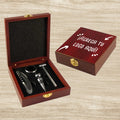 Set de Vino en Caja de Madera - greengraphic.cl