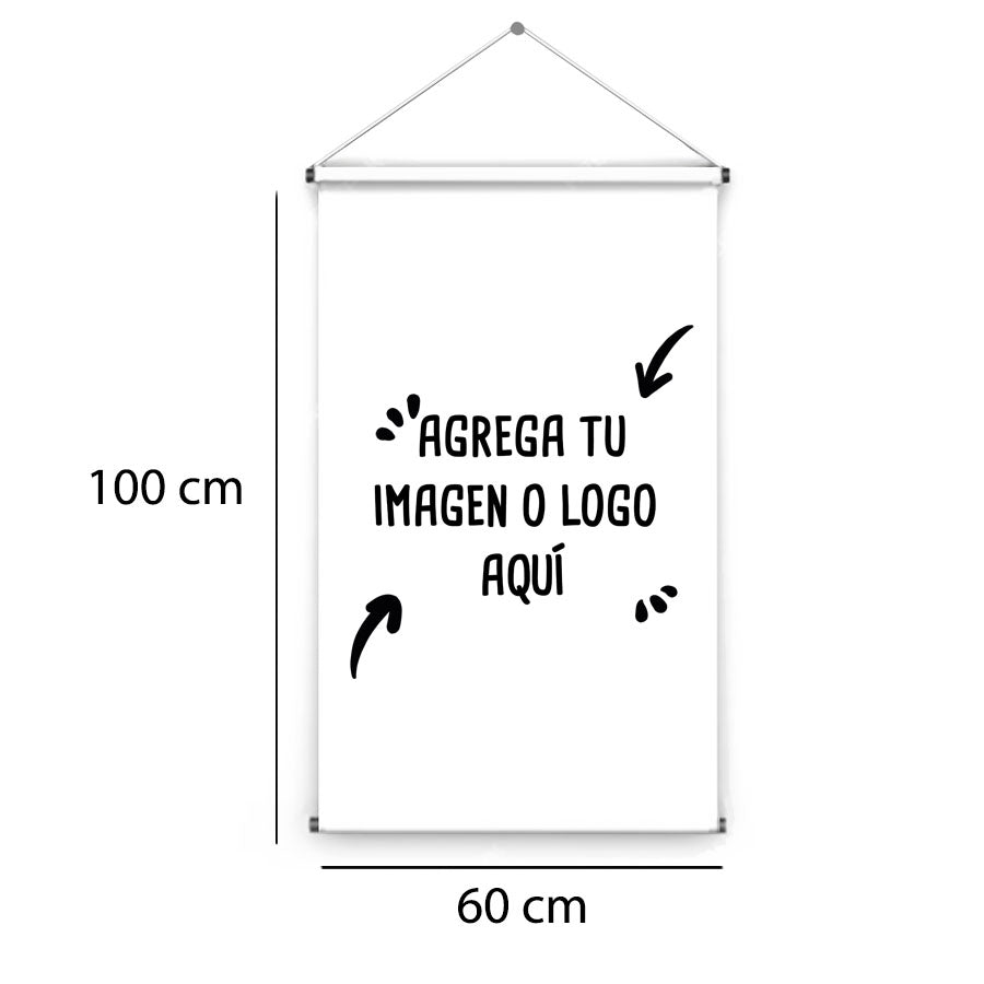 Pendón Colgante Personalizable - greengraphic.cl