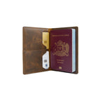 Porta pasaporte de Cuero Personalizado - greengraphic.cl