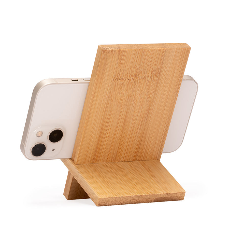 Soporte de Celular Bamboo Personalizable - greengraphic.cl
