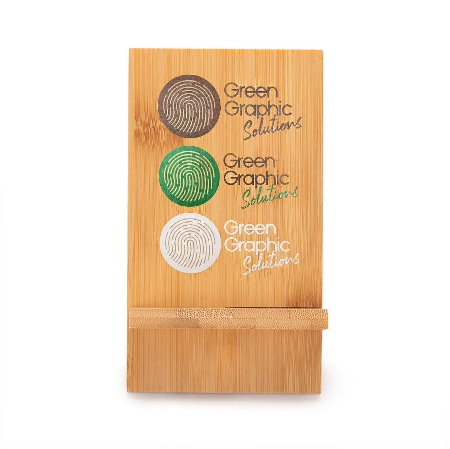 Soporte de Celular Bamboo Personalizable - greengraphic.cl