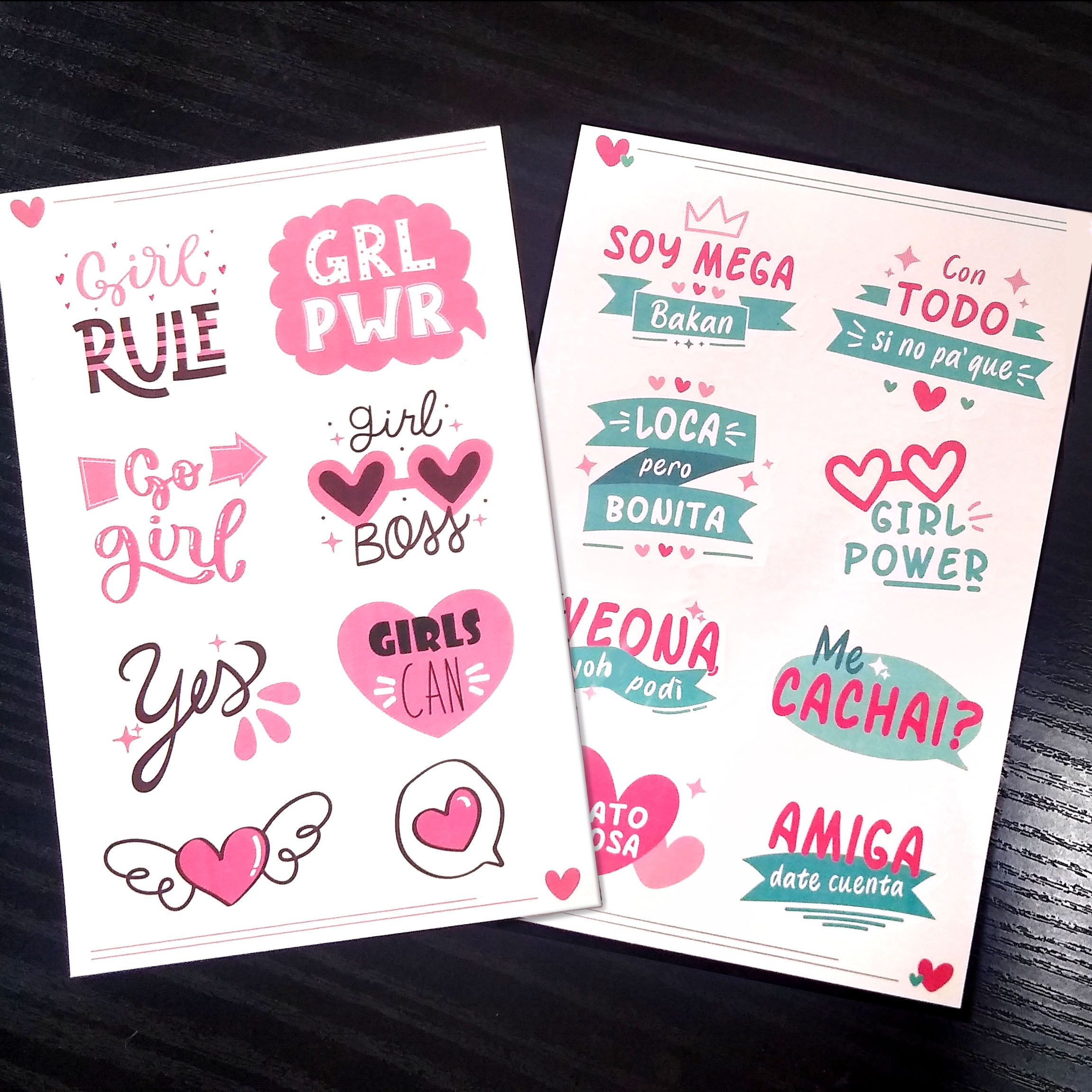 Sticker Frases Mujer - greengraphic.cl