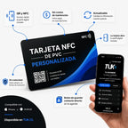 Tarjeta NFC con diseño personalizado (pvc) + Tarjeta de presentación virtual