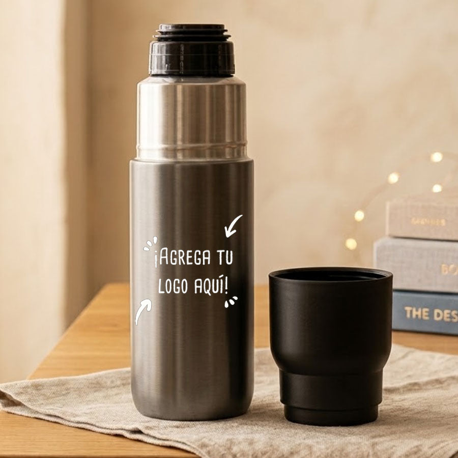 Termo con taza 500 ml Personalizable