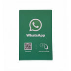Stand NFC y QR para chat de whatsapp (Diseño de la foto)