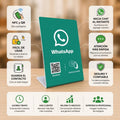Stand NFC y QR para chat de whatsapp (Diseño de la foto)