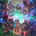 Adornos Navideños Personalizables MDF Grabado - greengraphic.cl