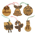 Adornos Navideños Personalizables MDF Grabado - greengraphic.cl