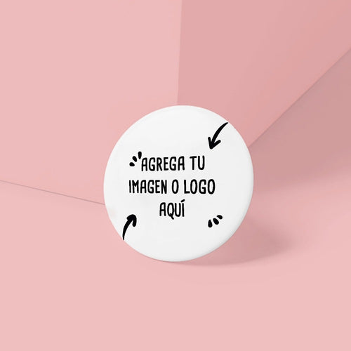 Chapita Espejo Personalizable - Greengraphic.cl