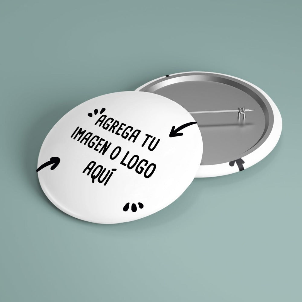 Chapita Alfiler 2,5 cm Personalizable - greengraphic.cl