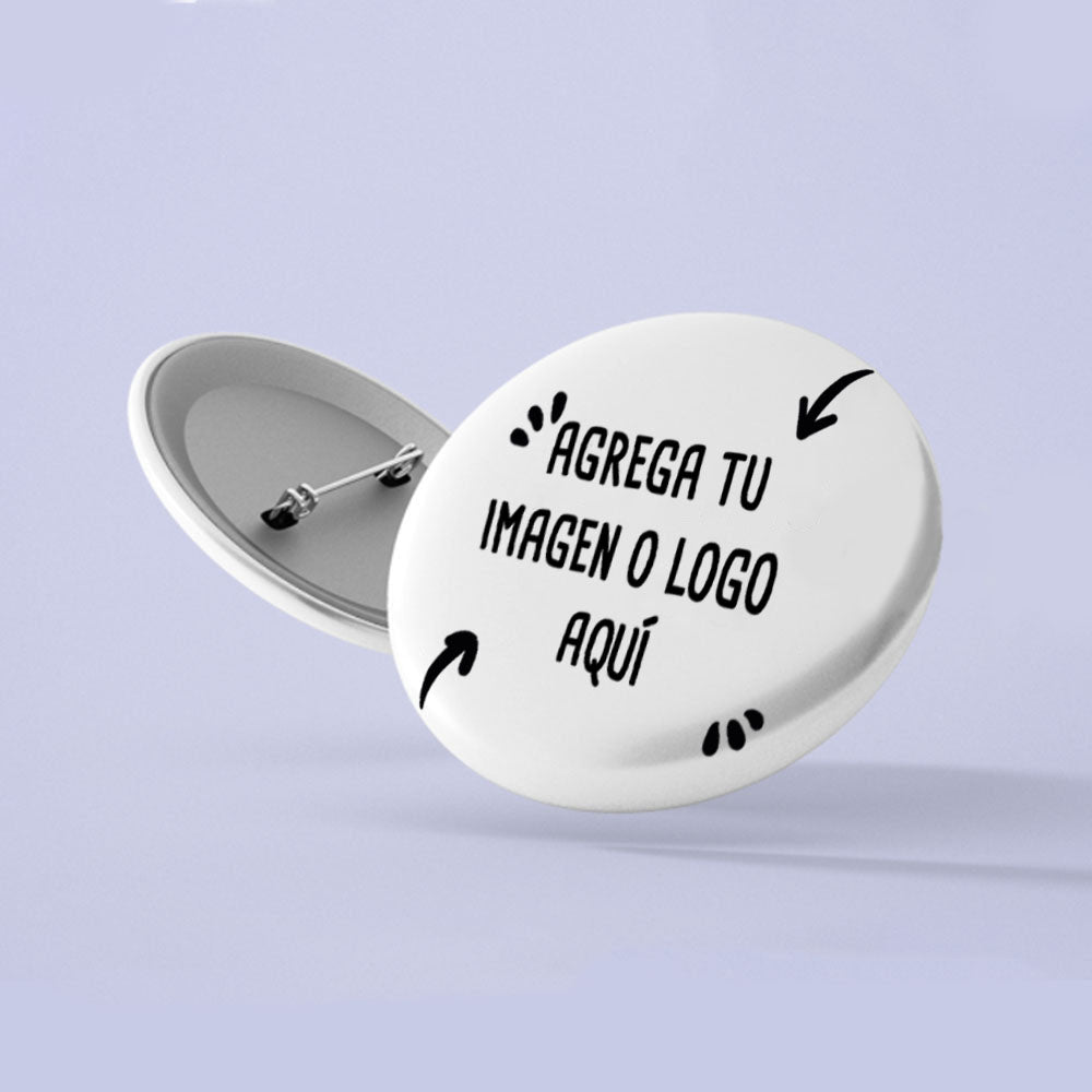 Chapita Alfiler 4,4 cm Personalizable - greengraphic.cl