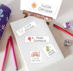 Stickers rectangulares con Nombre Personalizable - greengraphic.cl